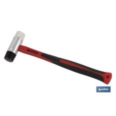 MARTILLO NYLON/PU Ø28 MM CON MANGO FIBRA (PACK: 1 UDS)