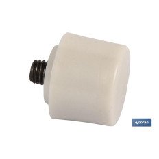CABEZAL MARTILLO DE NYLON BLANCO Ø28 MM (PACK: 1 UDS)
