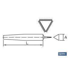 LIMA TRIANGULAR 150mm GR-18 ENTREFINA (PACK: 1 UDS)