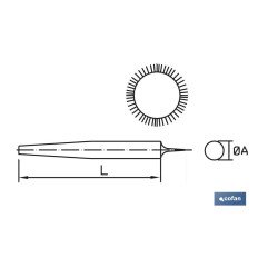LIMA REDONDA 100mm GR-16 ENTREFINA (PACK: 1 UDS)