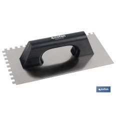 LLANA DENTADA MANGO PLÁSTICO 300X150X0,7 MM (PACK: 1 UDS)
