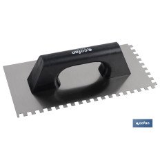 LLANA DENTADA MANGO PLÁSTICO 300X150X0,7 MM (PACK: 1 UDS)