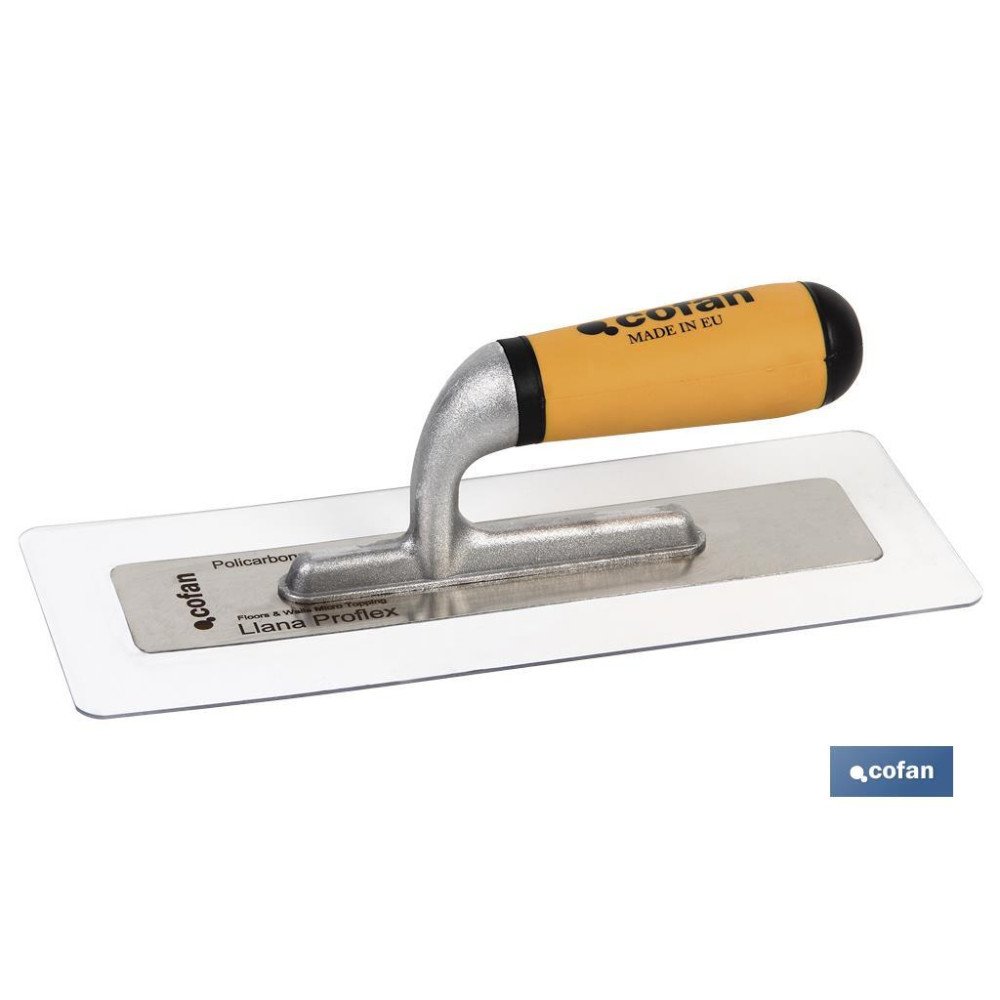 LLANA PROFLEX POLICARBONATO ACERO INOX + ALUMINIO MANGO BI-COMPONENTE 280X115X1,5 (PACK: 1 UDS)