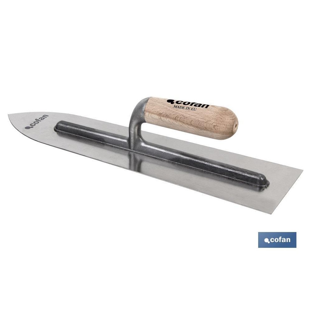 LLANA AUTONIVELANTE ACERO CARBONO MANGO MADERA 400X110X1,0 (PACK: 1 UDS)