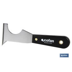 ESPATULA MULTIUSOS ACERO CARBONO MANGO PLASTICO 65MM (PACK: 1 UDS)