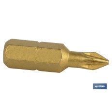 PUNTA TITANIO 1/4 25MM, PZ-3 (PACK: 10 UDS)