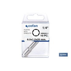 ADAPTADOR TORN. CUBIERTA C/IMAN 7mm. (PACK: 1 UDS)