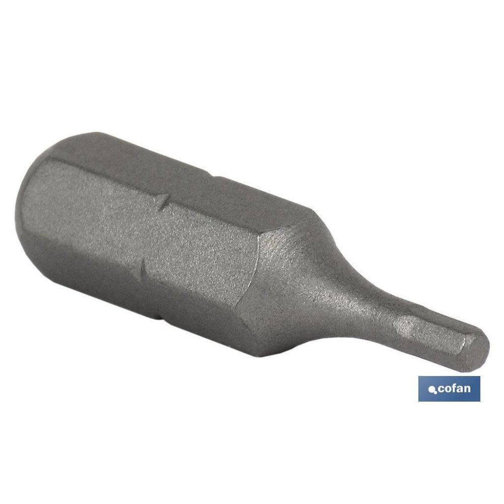 PUNTA DE DESTORNILLADOR HEXAGONAL ESTÁNDAR 2 50 MM VENTA UNITARIA (PACK: 1 UDS)