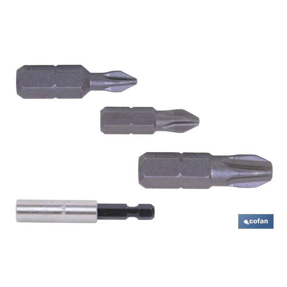 SURTIDO PUNTAS 1/4 PH-1-2-3X25+ADAPTADOR (PACK: 1 UDS)