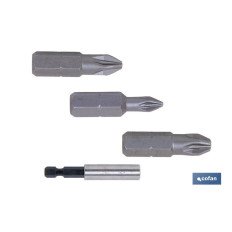 SURTIDO PUNTAS 1/4 PZ-1-2-3X25 + ADAPTADOR (PACK: 1 UDS)