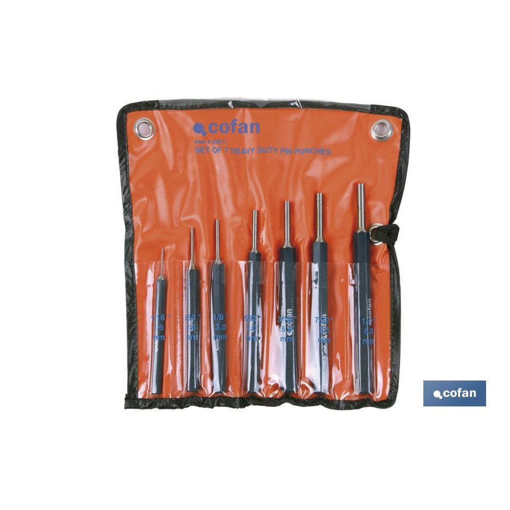 CONJUNTO 7 PCS BOTADOR CILINDRICO 1,5-6 MM (PACK: 1 UDS)