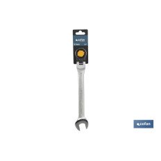 LLAVE COMBINADA ARTICULADA 180º DE CARRACA 10MM (PACK: 1 UDS)