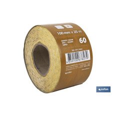 ROLLO LIJA DE PAPEL 100 X 25 M. G.60 (PACK: 1 UDS)