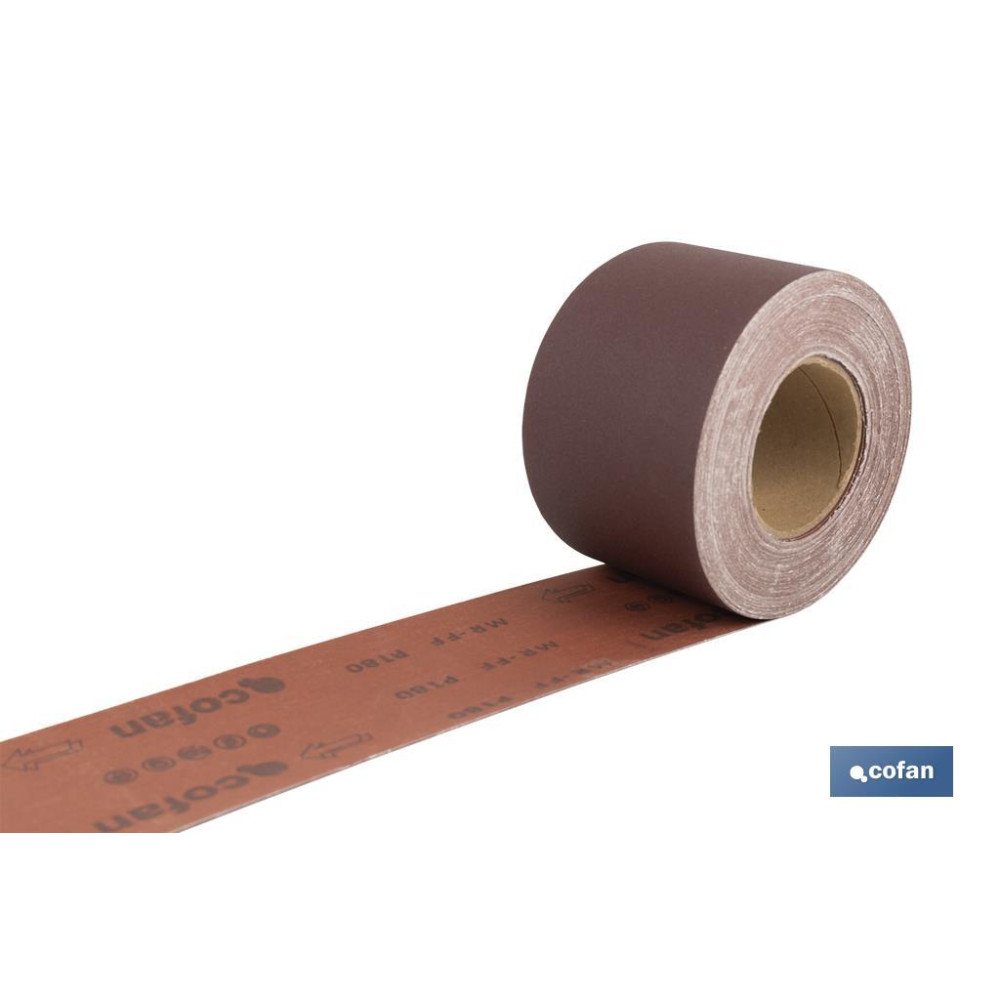 ROLLO LIJA TELA UNIVERSAL 100 X 25 M. G.180 (PACK: 1 UDS)