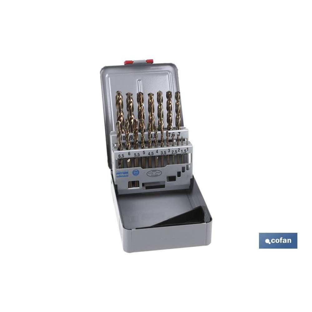 ESTUCHE BROCAS COBALTO - MEDIDAS: 1--10 mm (PACK: 1 UDS)