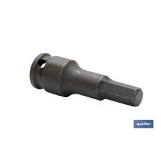 VASO IMPACTO 3/8 HEXAG. MACHO 10 MM (PACK: 1 UDS)