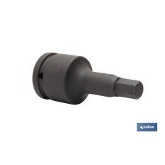 VASO IMPACTO 3/4 HEXAG. MACHO 17 MM (PACK: 1 UDS)