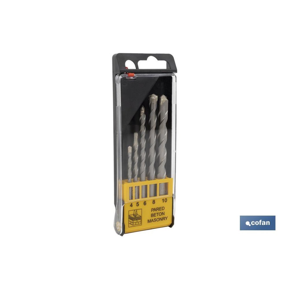 JGO. DE 5 BROCAS PROFES. PARA MUROS (PACK: 1 UDS)