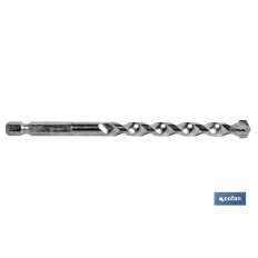 BROCA PROFESIONAL PARA MUROS MANGO HEX. 1/4 12 MM (PACK: 1 UDS)