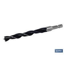 BROCA PARA MADERA MANGO HEX. 1/4 7 MM (PACK: 1 UDS)
