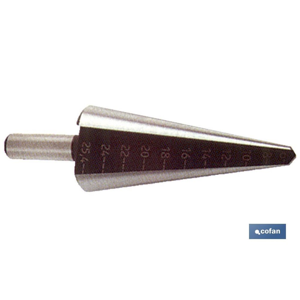 BROCA ESCALONADA. HSS-TALAD. 6-22.5 (PACK: 1 UDS)