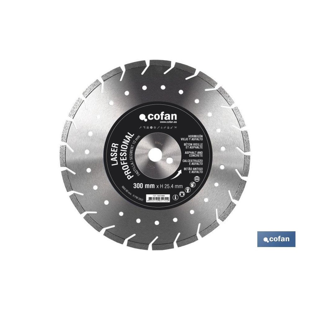 DISCO DIAM. ASFALTO, HORMIGON VIEJO 350MM (PACK: 1 UDS)