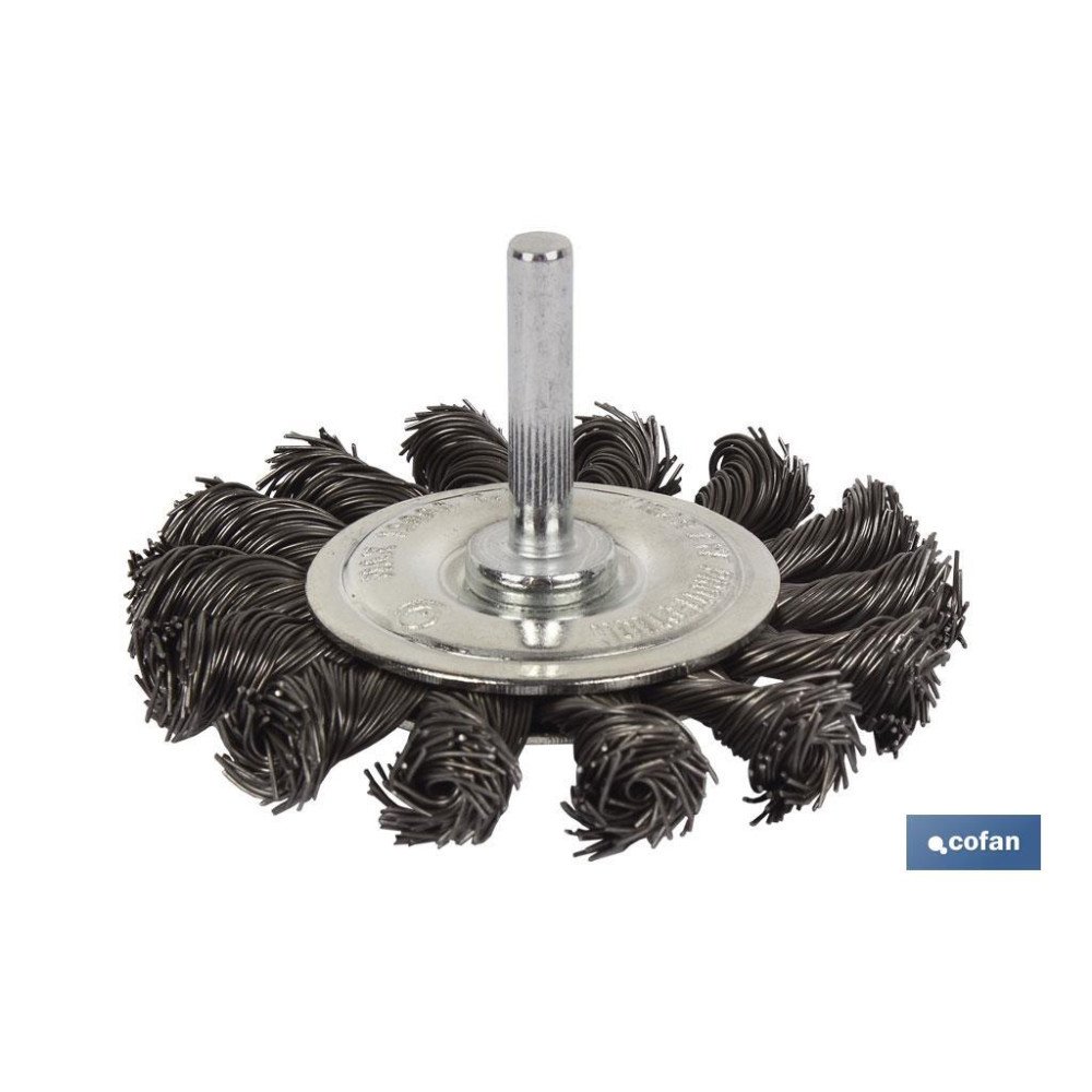 CEPILLO CIRCULAR TRENZADO 6xØ75 ACERO 0,5mm (PACK: 1 UDS)
