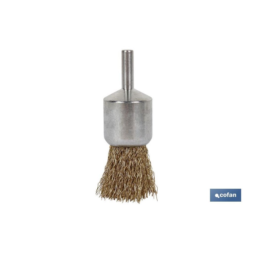 CEPILLO BROCHA ONDULADO 6xØ25 A.LATONADO 0.3mm (PACK: 1 UDS)