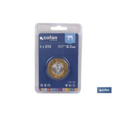 CEPILLO CIRCULAR ONDULADO 6xØ50 A.LATONADO 0.3mm (PACK: 1 UDS)