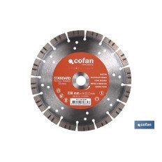DISCO DIAMANTE CANTERO STANDARD H-12mm, 230mm (PACK: 1 UDS)