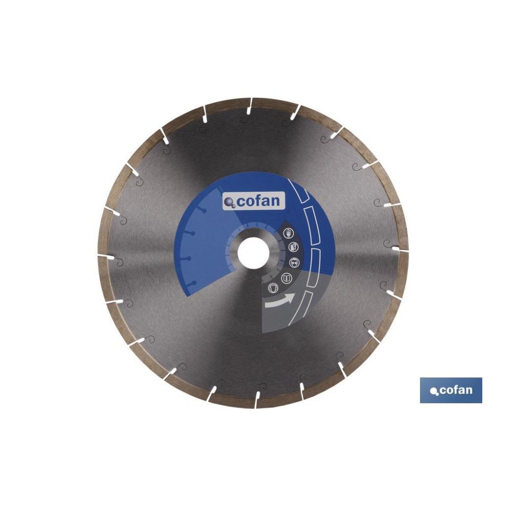 DISCO PORCELANICO MAQUINAS DE MESA 250MM - H25,4 (PACK: 1 UDS)