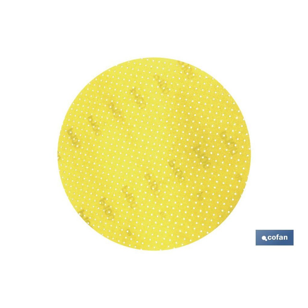 DISCO LIJA MICROPERFORADO ALTA CALIDAD C/VELCRO Ø225 G-150 (PACK: 25 UDS)