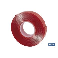 CINTA DOBLE CARA EXTRAFUERTE BRICOFAN 19 MM X 1,5 M (PACK: 1 UDS)
