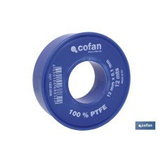 ROLLO 12 MTS CINTA PTFE DE 12mm X 0,10mm (PACK: 10 UDS)