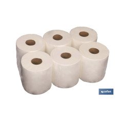 PAPEL SECAMANOS RECICLADO AZUL 90MTS (6ROLLOS) (PACK: 1 UDS)