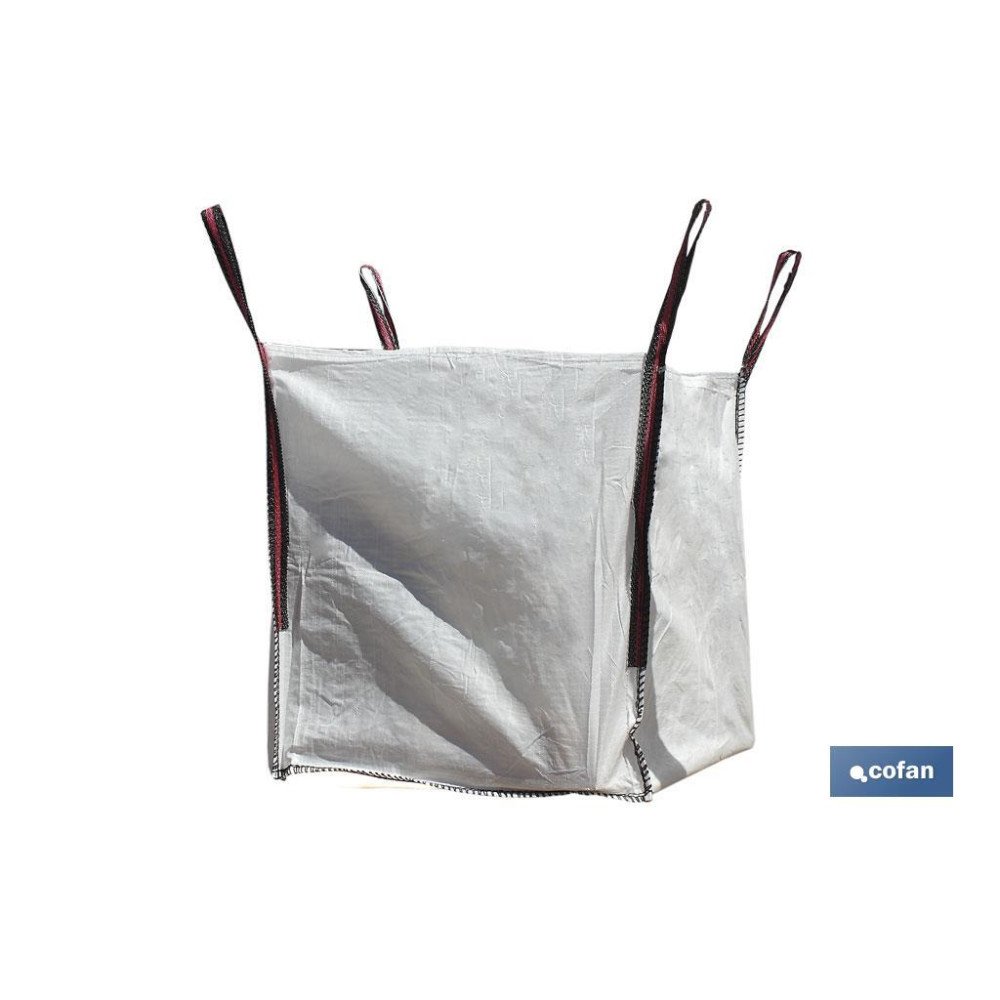 BIG BAG ESCOMBROS 85x85x90 cms COLOR BLANCO (PACK: 1 UDS)