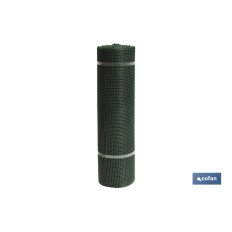 MALLA PLAST. CUADRADA JARDIN 10mm VERDE 1x25m (PACK: 1 UDS)