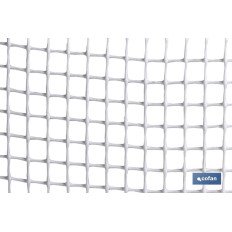 MALLA PLAST. CUADRADA JARDIN 10mm BLANCO 1x25m (PACK: 1 UDS)
