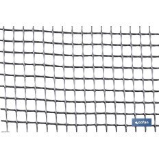 MALLA PLAST. CUADRADA JARDIN 10mm GRIS PLATA 1x25m (PACK: 1 UDS)