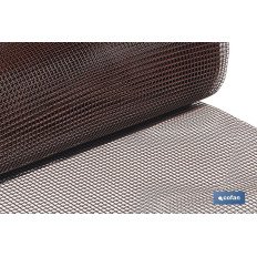 MALLA PLAST. CUADRADA JARDIN 10mm MARRON 1x25m (PACK: 1 UDS)