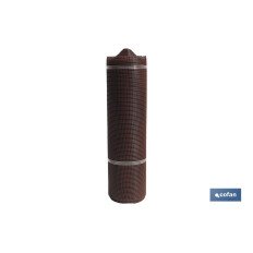 MALLA PLAST. CUADRADA JARDIN 10mm MARRON 1x25m (PACK: 1 UDS)