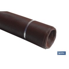 MALLA PLAST. CUADRADA JARDIN 10mm MARRON 1x25m (PACK: 1 UDS)