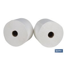 BOBINA CELULOSA EXTRA-LAMINADA VIRGEN 2 CAPAS 3K. 287 MT(2ROLLOS). (PACK: 1 UDS)