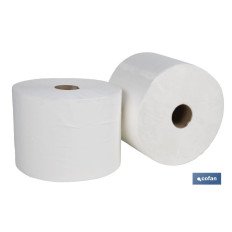 BOBINA CELULOSA EXTRA-LAMINADA VIRGEN 2 CAPAS 3K. 287 MT(2ROLLOS). (PACK: 1 UDS)