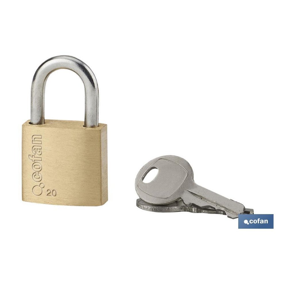 CANDADO DE LATÓN QUALITY PLUS 25MM (PACK: 1 UDS)