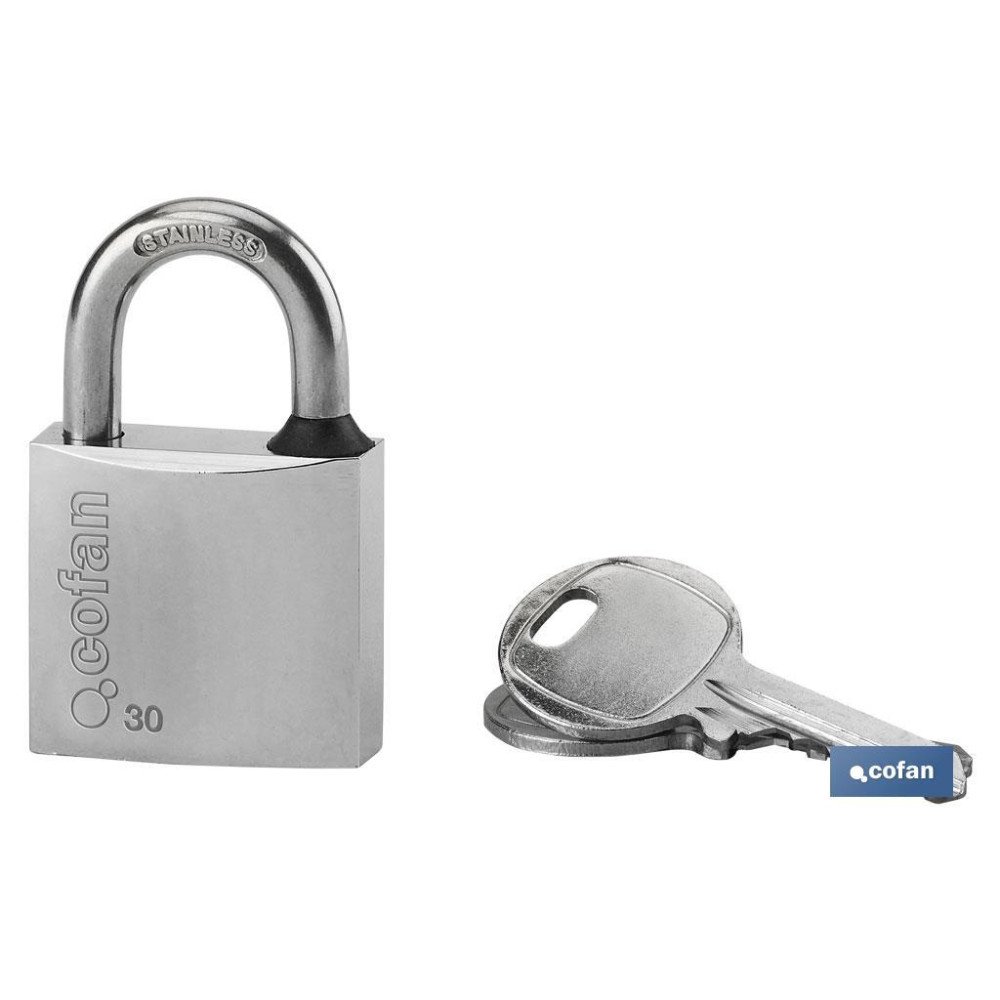 CANDADO INOXIDABLE A/LARGO QUALITY PLUS 40MM (PACK: 1 UDS)