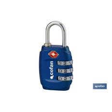 CANDADO COMBINACIÓN EQUIPAJE TSA 3 DÍGITOS 30 MM (PACK: 1 UDS)