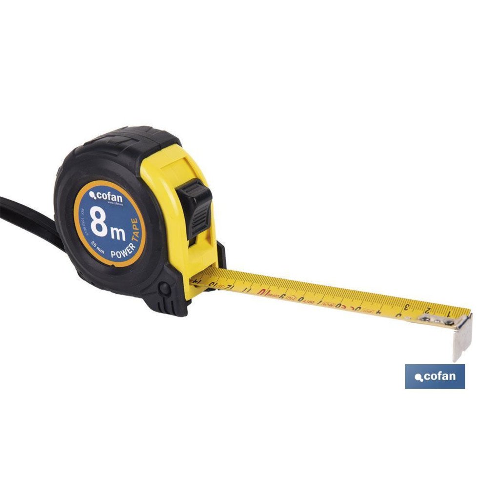 FLEXÓMETRO PROTEC. GOMA 25 MM X 8 M (PACK: 1 UDS)