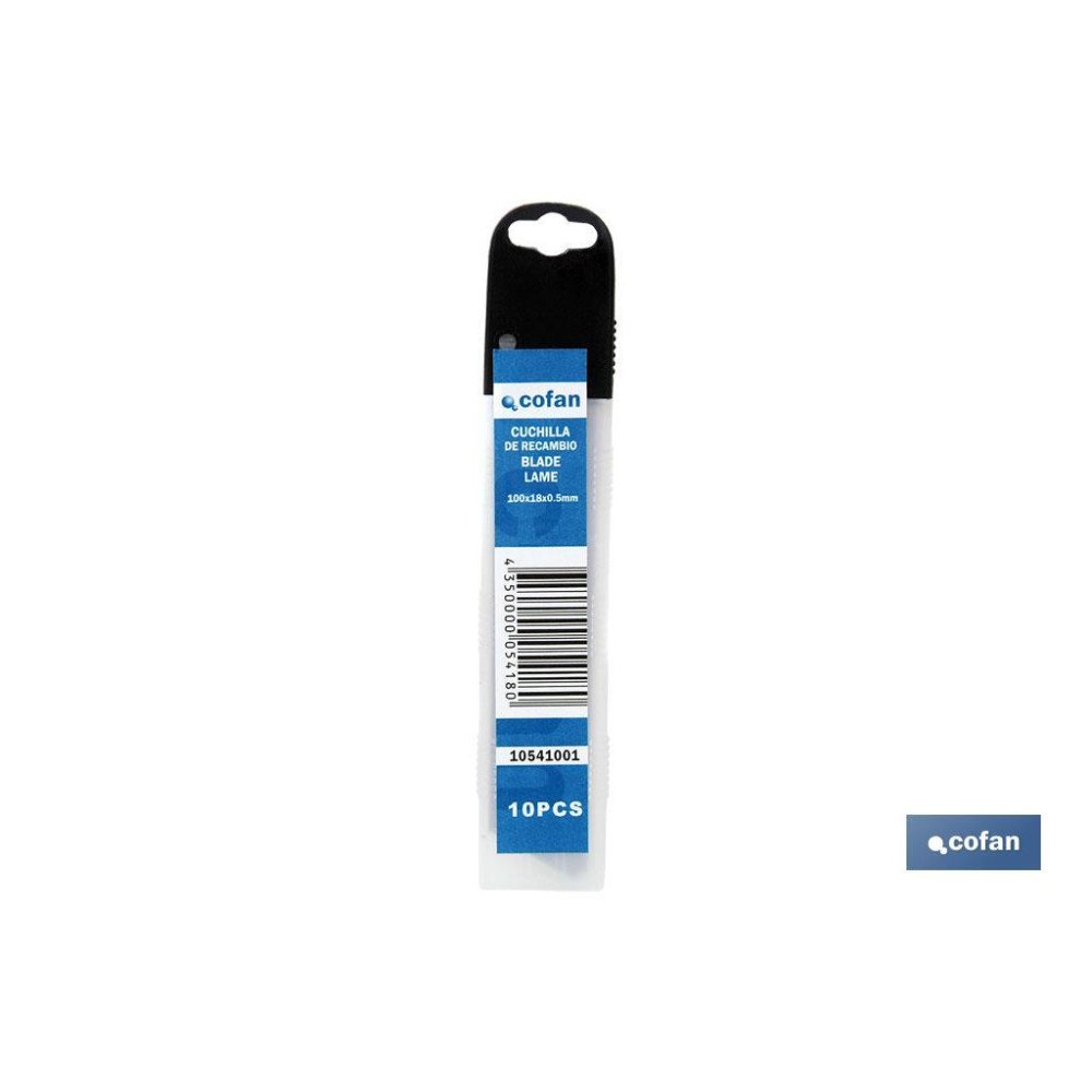 RECAMBIO 10 UDS. CUTTER INTERCAMBIABLE (18 MM) (PACK: 1 UDS)