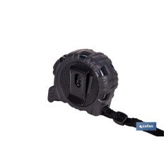 FLEXÓMETRO HOJA NEGRA DOBLE CARA 16 MM X 3 M (PACK: 1 UDS)